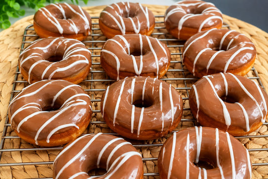 Donut de Chocolate Negro y Chocolate Blanco